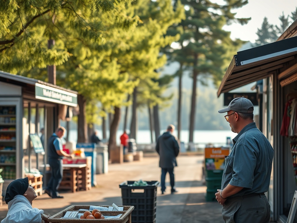 Herb Giżycka z napisem Dotacje Celowe 2026 – szansa na rozwój dla mieszkańców i firm